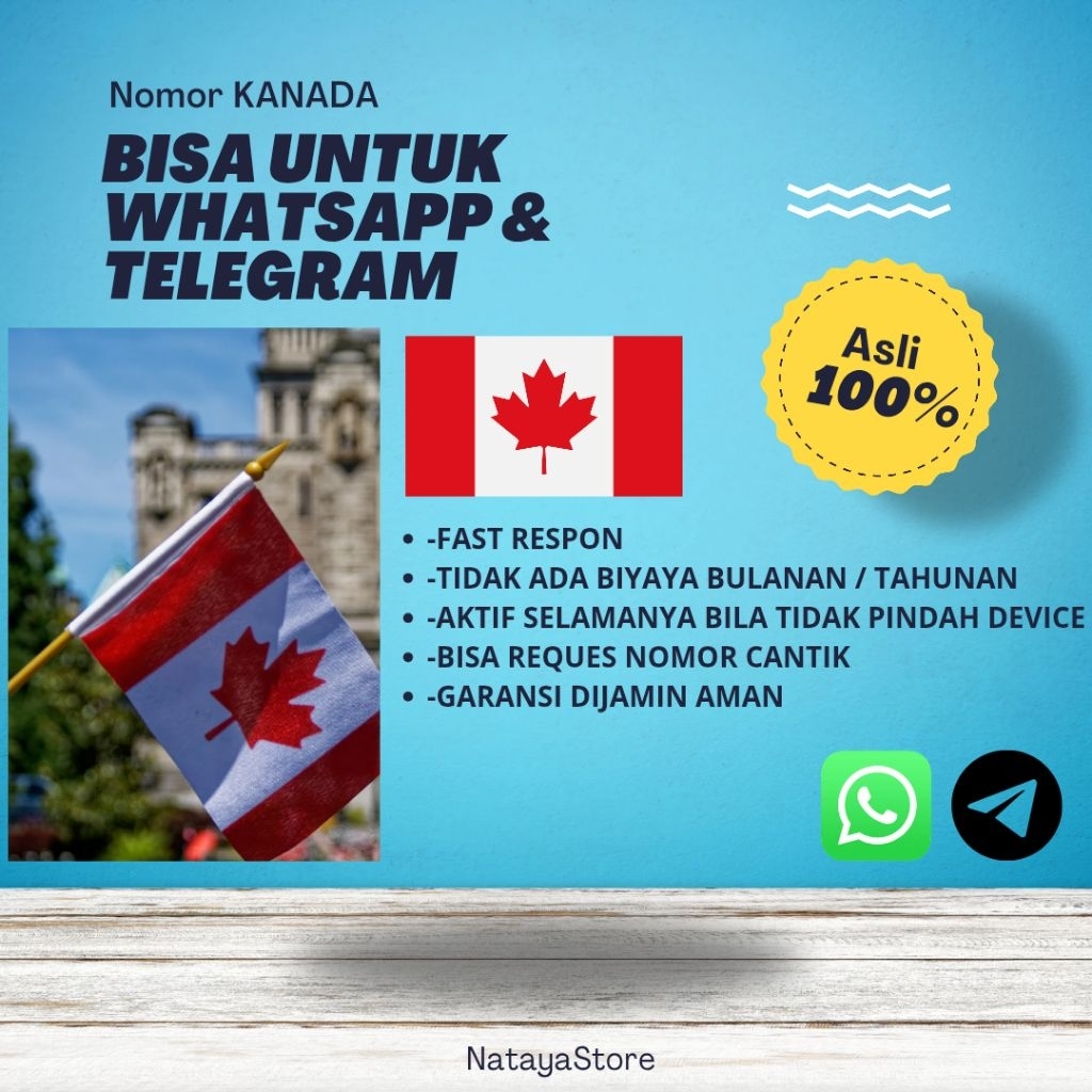 Kartu Perdana Luar Negeri (KANADA) bisa untuk wa tele dll