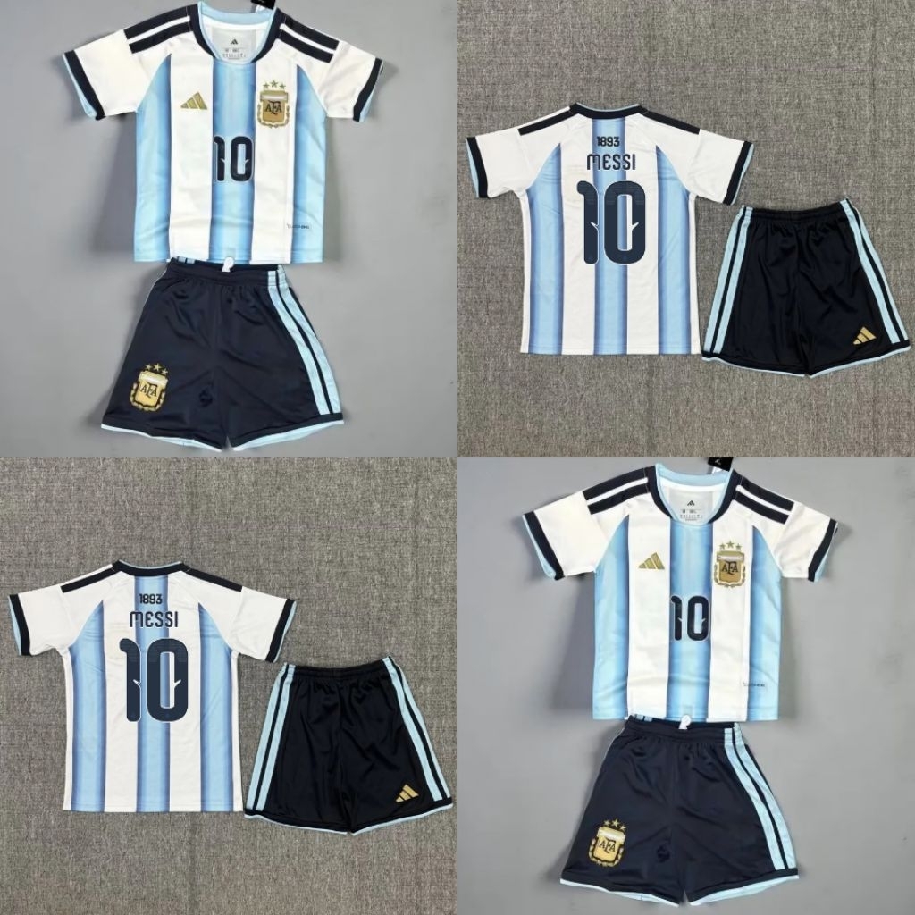JERSEY BAJU BOLA ANAK ARGENTINA HOME KIDS 2026 MESSI GRADE ORI