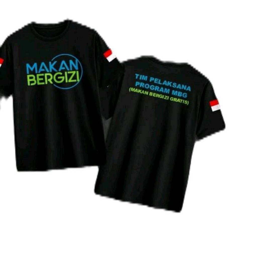 Kaos Mbg Tim Pelaksana Program Mbg Makan Bergizi Gratis//BAJU MBG//KAOS SPPG//KAOS BGN