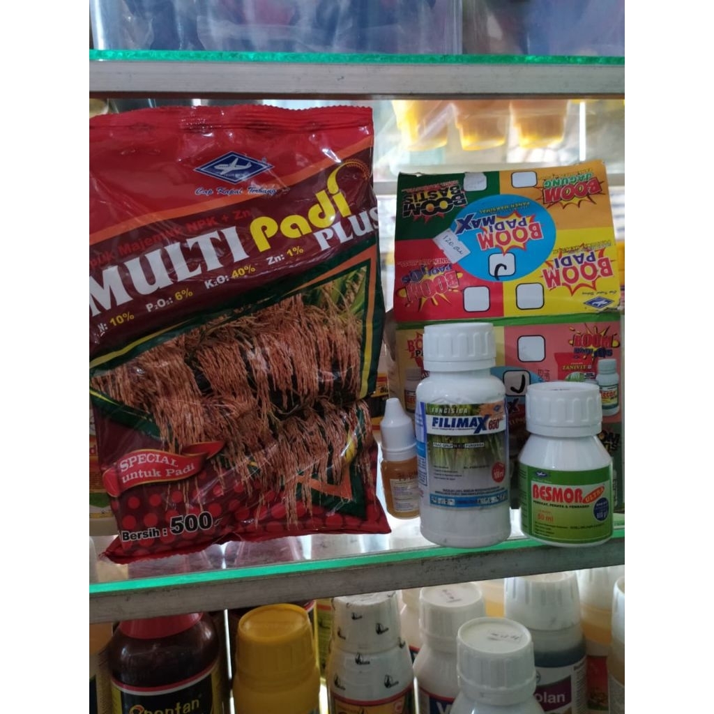 Pupuk BOM PADI (1 PAKET 4 JENIS),meningkatkan produksi dan perangsang anakan padi