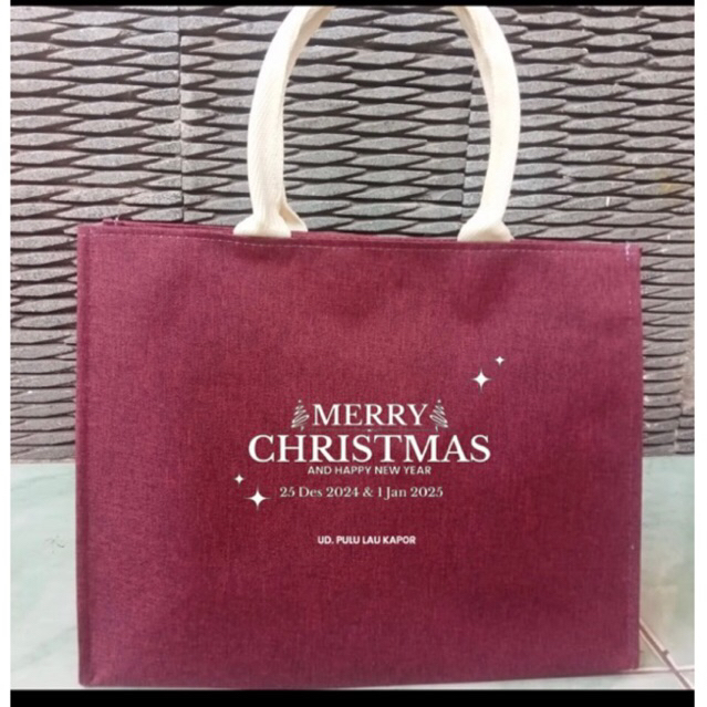 (Costum nama) Tas Souvenir Denim import Desain bebas suka suka