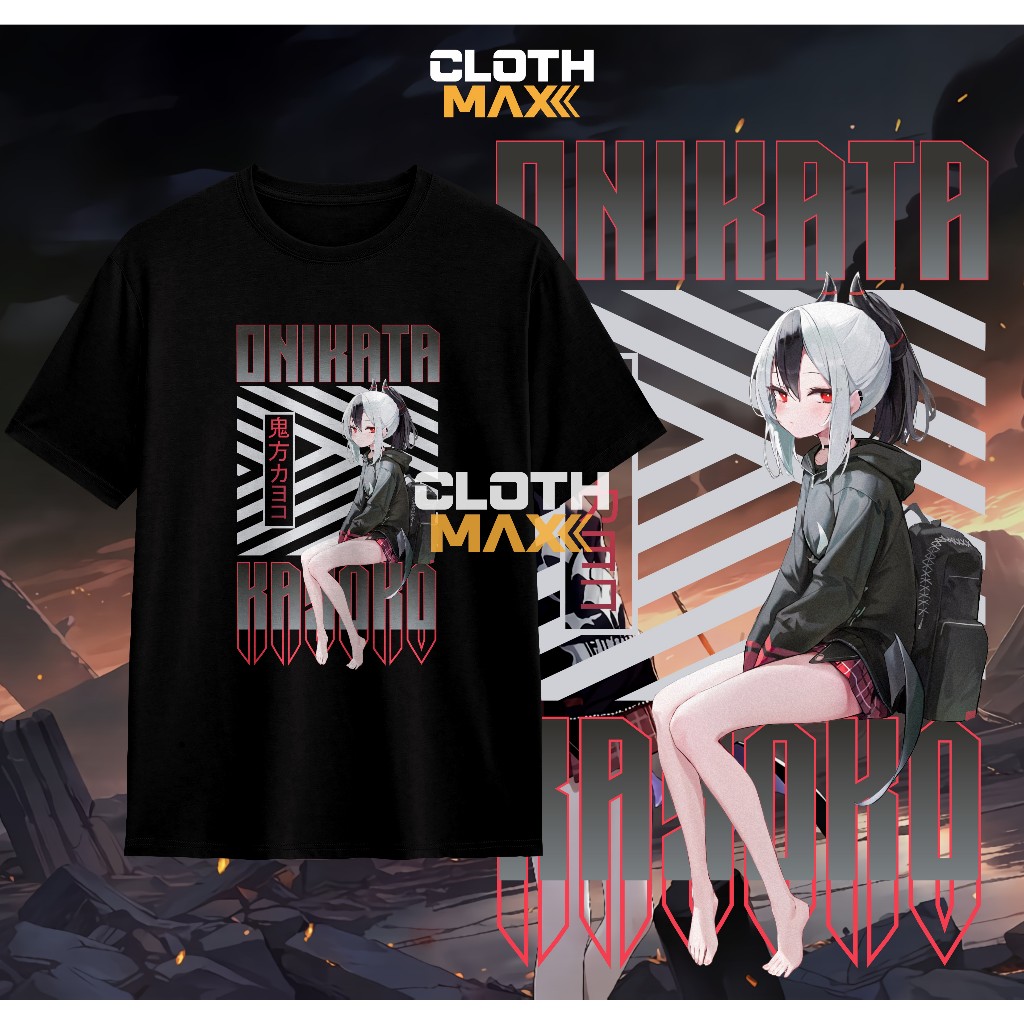 Kaos Dewasa Tshirt Onikata Kayoko Blue Archive Baju Murah Lembut Premium Combed 30s Tsukiyuki Miyako