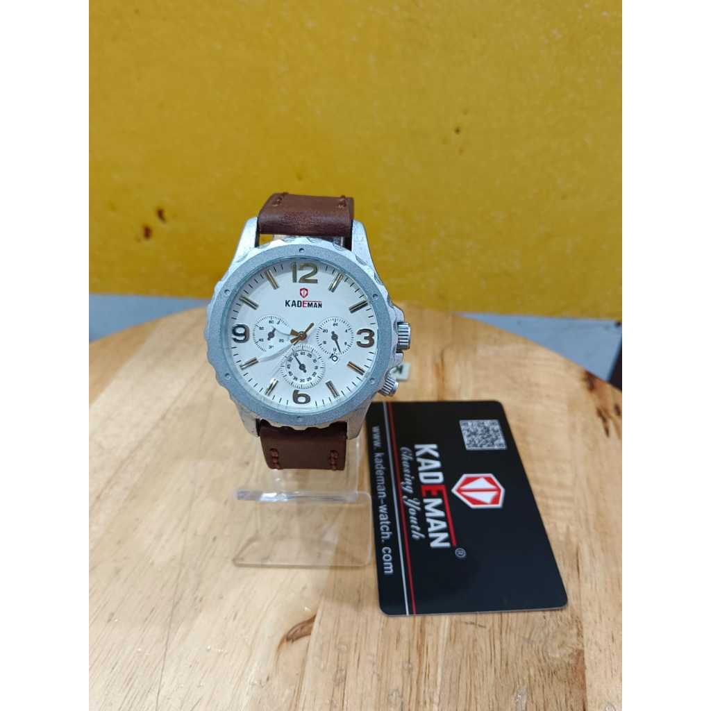 Jam Tangan Pria Kademan Tali Kulit Original