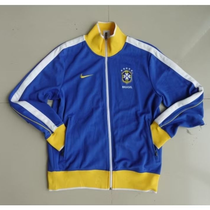 Original BRAZIL 2010 Away Tracktop Jacket Brasil - M