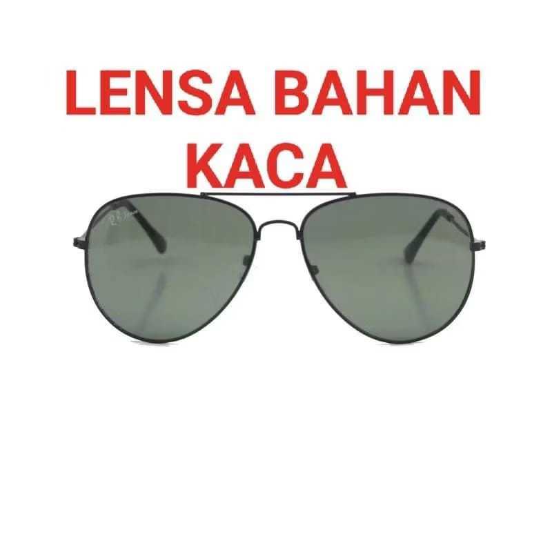 YE975 KACAMATA HITAM COWOK BL AVIATOR LENSA KACA
