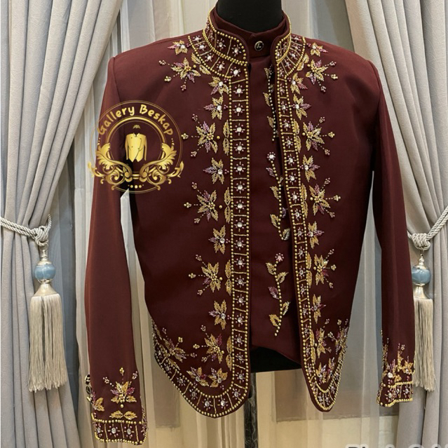 Beskap pengantin jawa/ beskap pengantin pria/ beskap solo / beskap pengantin premium