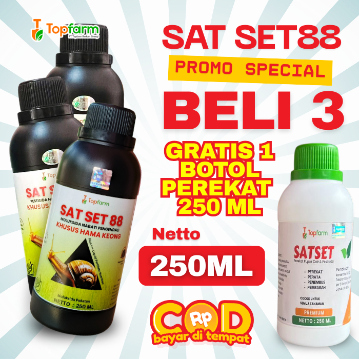 Obat Hama Keong Padi Topfarm / Paket Promo Beli 3 Gratis 1 / Satset88 Obat Hama Keong Ter Ampuh / Ob