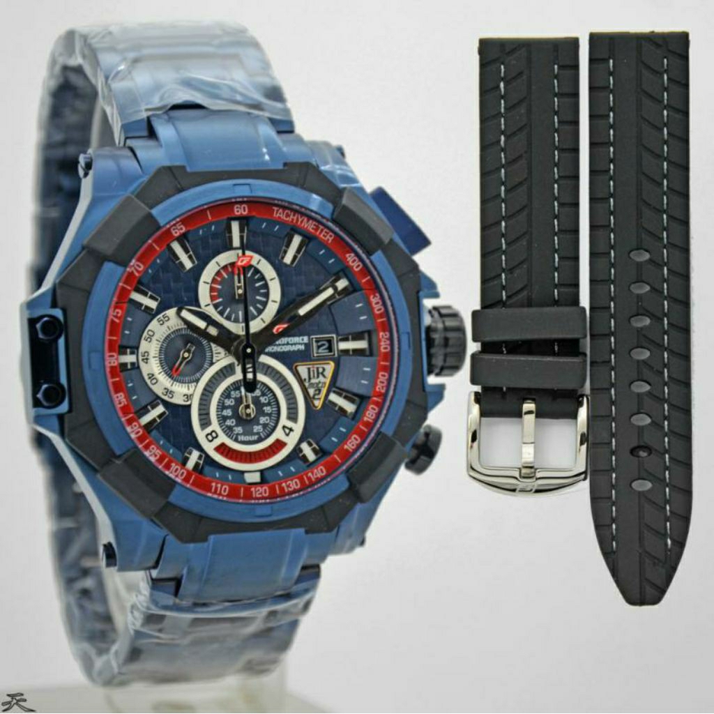 Jam Tangan Chronoforce 5209MB,CR Red/5209Mblu,CR Original Free Strap Rubber