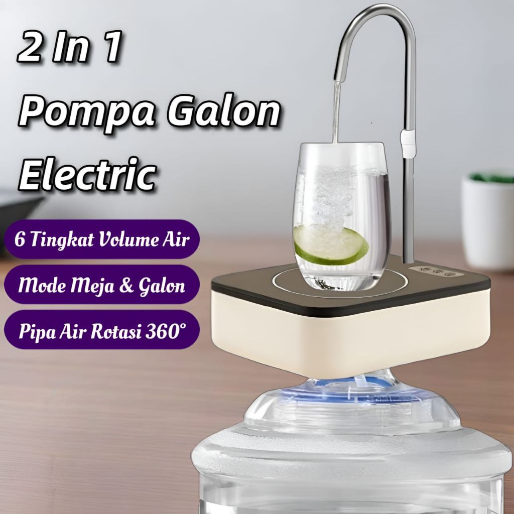 Pompa Galon Meja Electric Dispenser Pompa Air Galon Outdoor Portable Water Pump