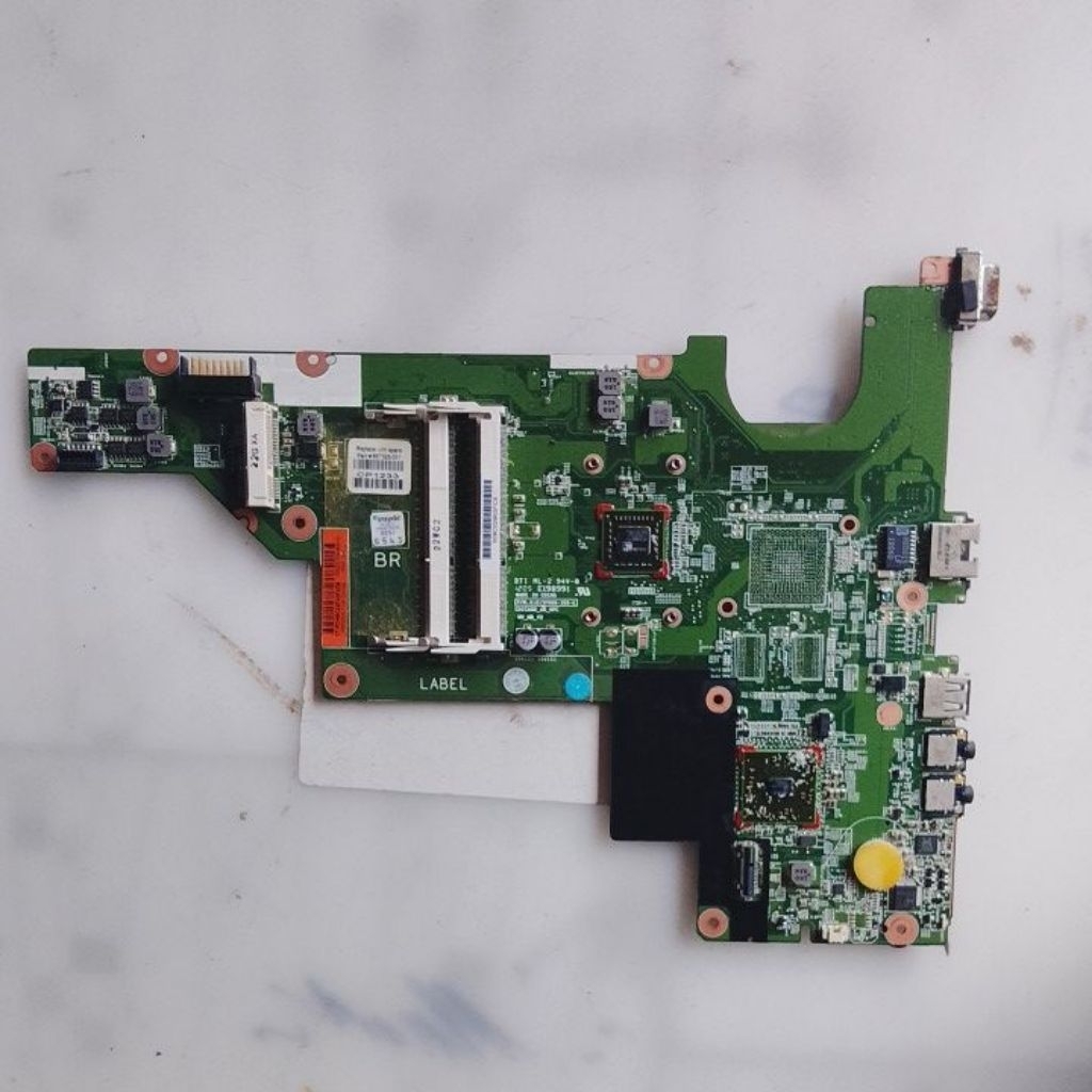 Motherboard Laptop Compaq CQ43 AMD RUSAK BAHAN SERVIS