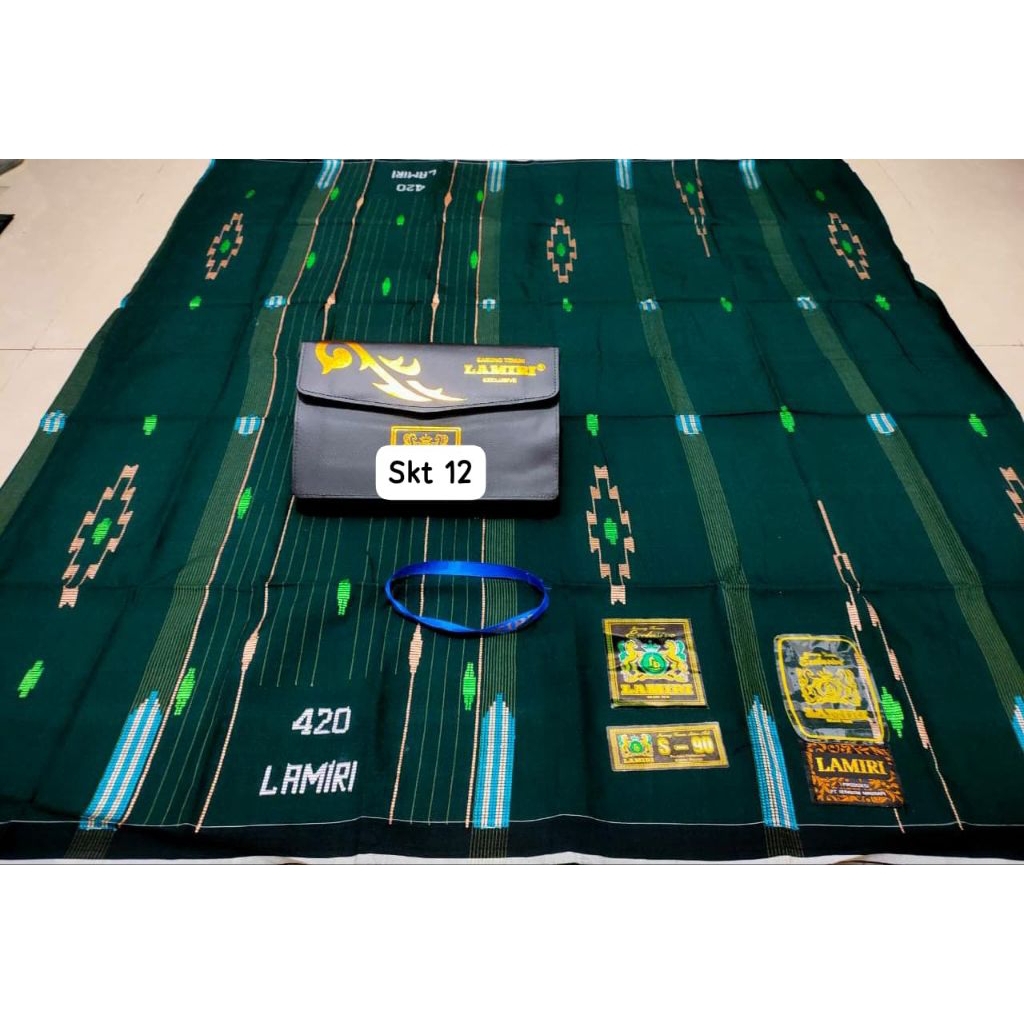 Sarung LAMIRI SKT Asli Premium – Sarung Tenun Tradisional Handmade, Adem Nyaman untuk Ibadah & Acara