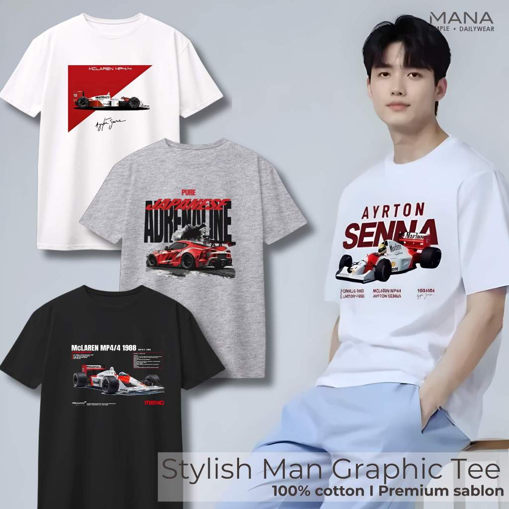 baju kaos pria cowok car mobil vintage racing balap- t shirt pria balap mobil - kaos baju oversize 3