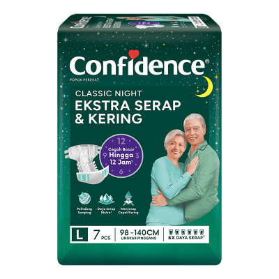 PAKET HEMAT CONFIDENCE Classic Day Night POPOK DEWASA M 8 L 7 XL 6 PAKET HEMAT [MINIMAL BELI 2 BALL]