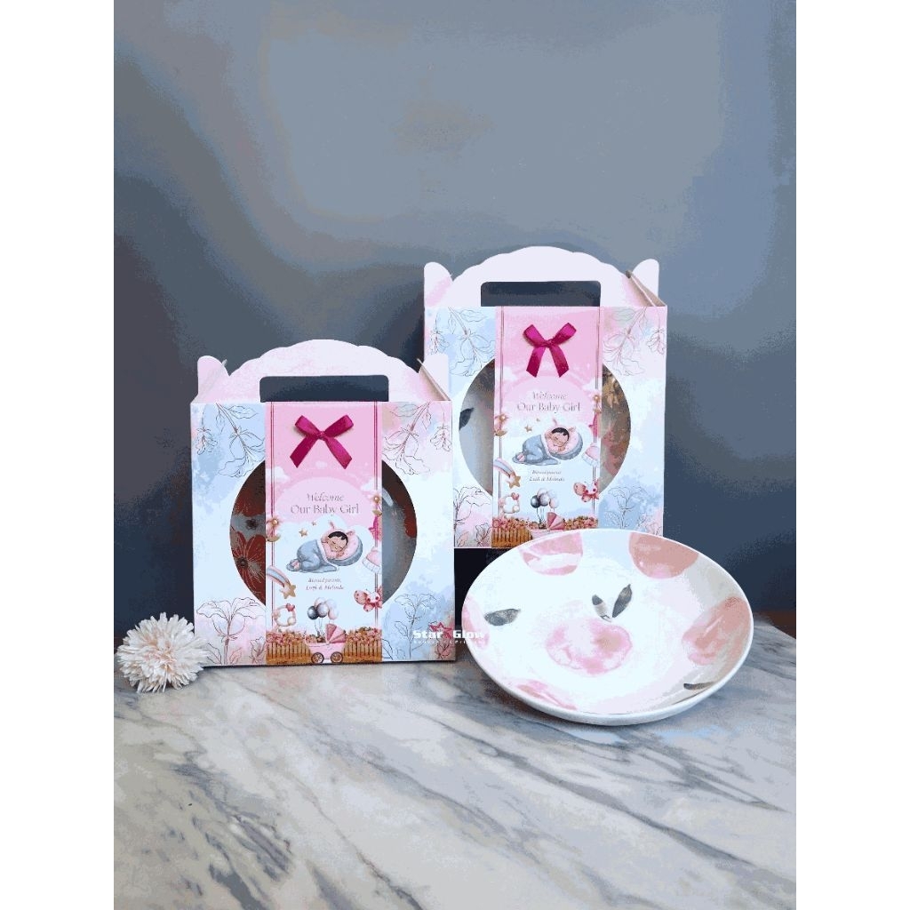 SOUVENIR PIRING/SOUVENIR BABY BORN/ASUL ASUL BAYI/PIRING KERAMIK