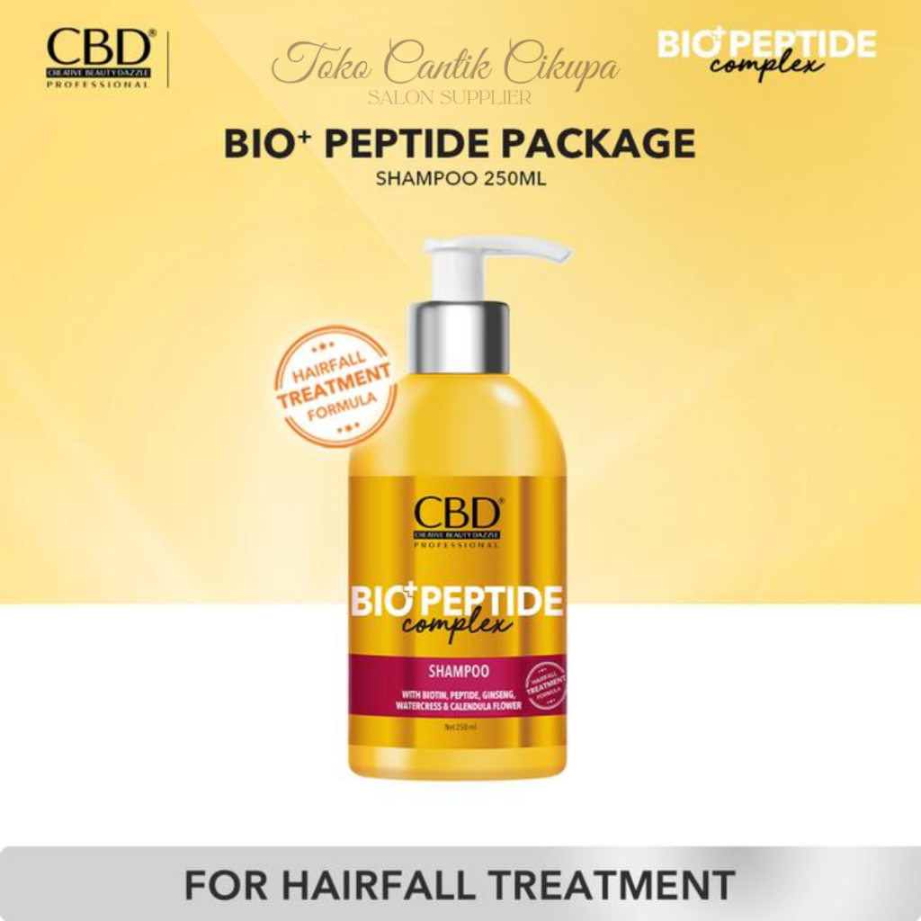 CBD Bio+ Peptide Shampo 250ml - Shampoo Rambut Anti Rontok