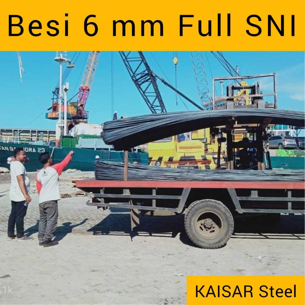 Besi Beton 6 mm FULL SNI ( sertifikat )