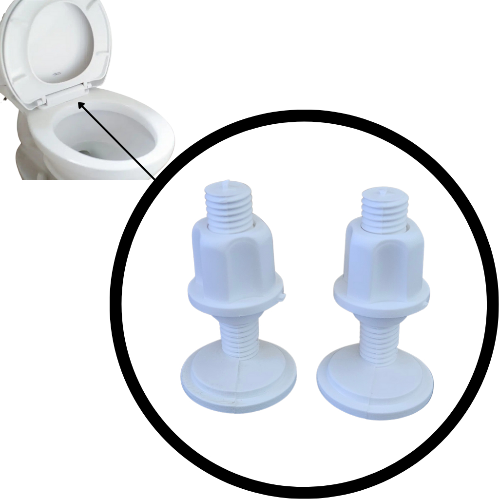 Baut Kaki Engsel Tutup Kloset 505/UNITED Plastik ABS Universal - Sparepart Kloset Duduk // baut tutu