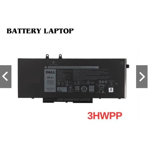 BATTERY BATRE Baterai Laptop De*ll Latitude 5401 5410 5411 5501 5511 3HWPP 68Wh Ori 1FXDH  • 1WJT0