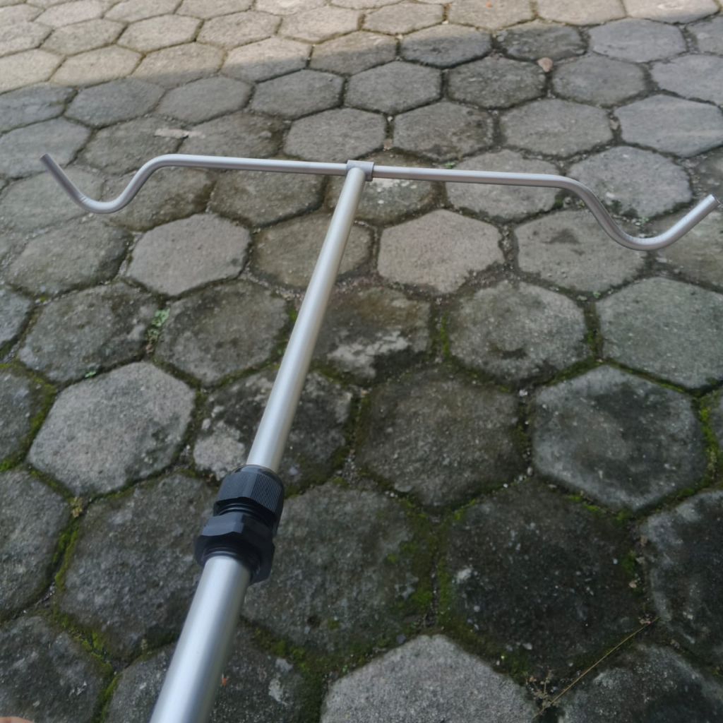 cagak joran tegek aluminium panjang 150cm