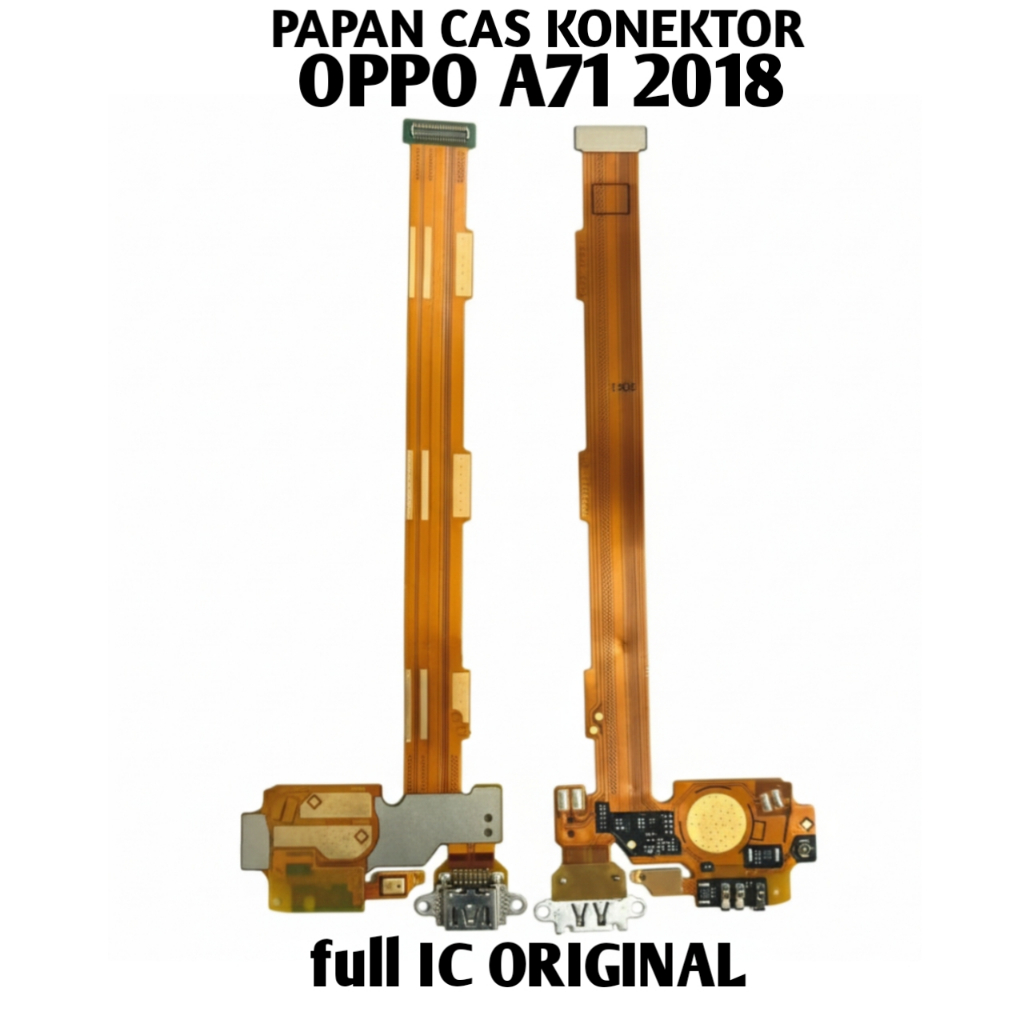 konektor cas oppo A71 2018 original ful ic pcb flaksible board flexible papan pengganti fleksibel A 