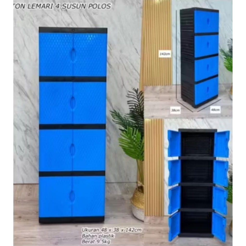 Lemari Plastik 4 Susun PXTON