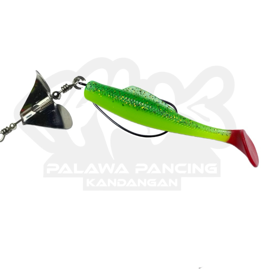 Softlure 8 cm propeller mini Lure Toman Gabus Umpan Casting
