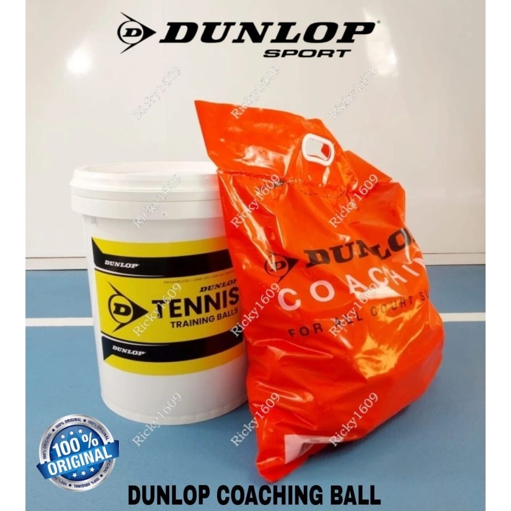 BOLA TENIS DUNLOP LATIHAN - BOLA LATIHAN TENIS DUNLOP - DUNLOP TENNIS TRAINING BALL (60 pcs) - ORIGI