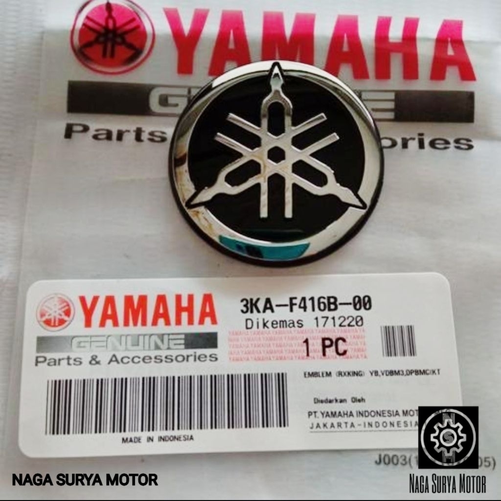 Emblem garputala logo kiri tangki Yamaha RX King 3KA-F416B-00 ORI YGP