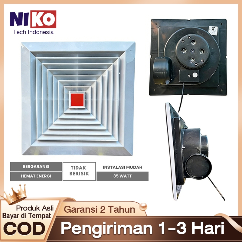 Exhaust Fan Blower 8/10/12 Inch: Ventilasi Udara Kapasitas Besar – Cocok Plafon/Dinding, Tahan Lama,