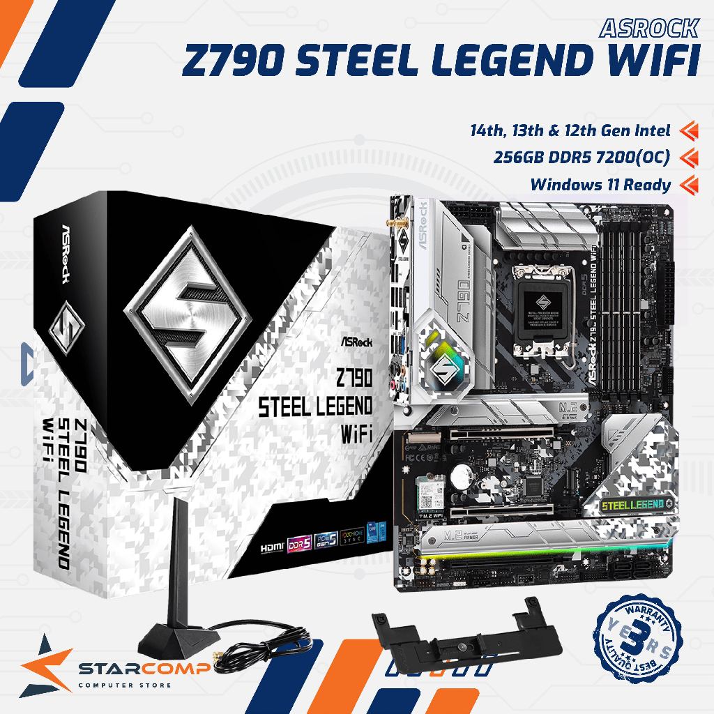 ASRock Z790 Steel Legend WIFI LGA1700 Z790 DDR5