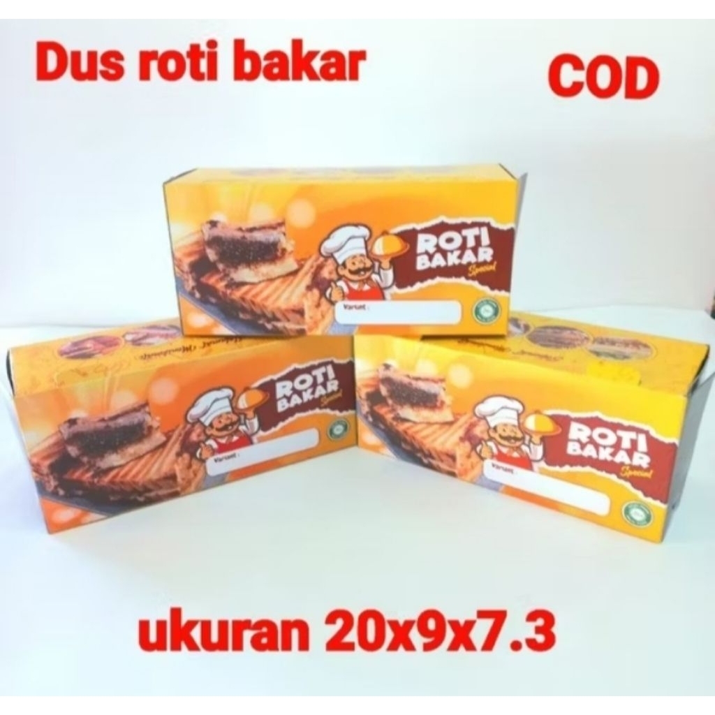 100 Lembar Dus Roti Bakar // Kemasan Roti Bakar