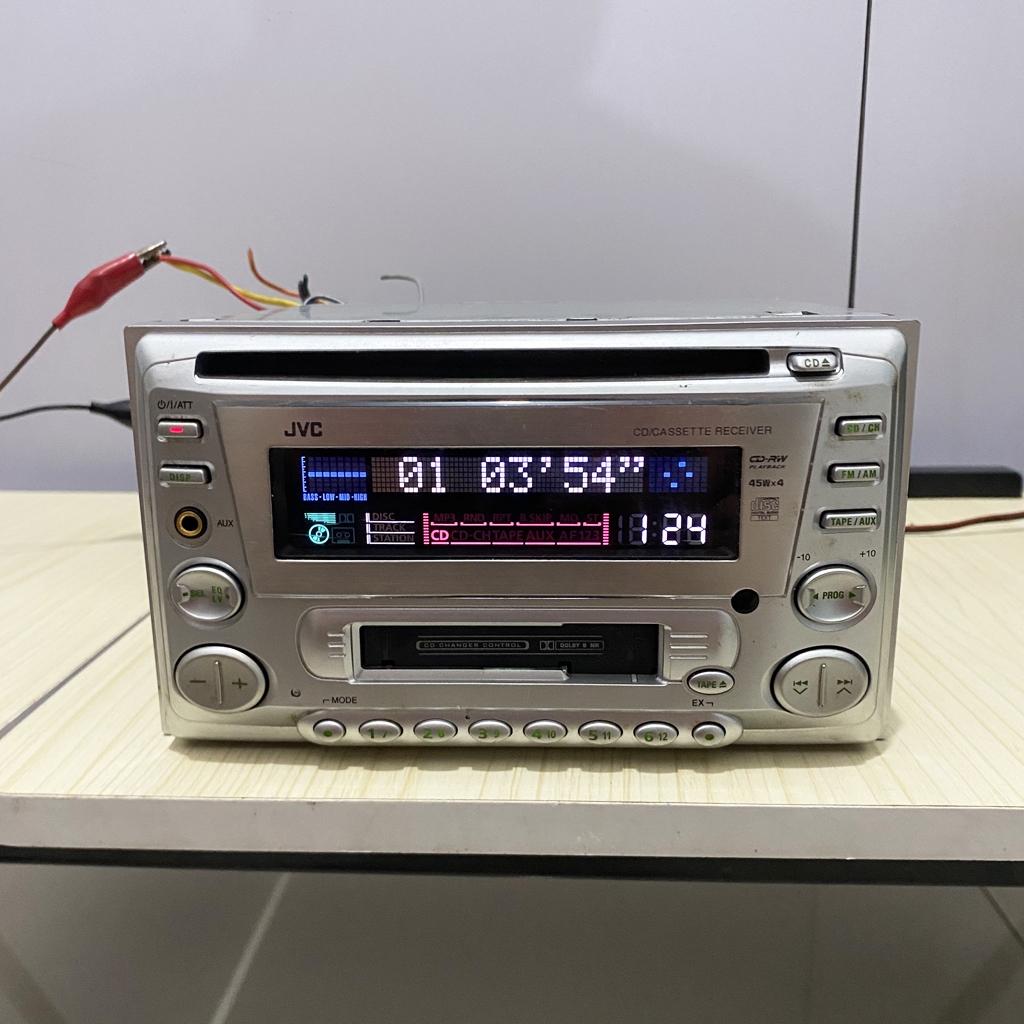 Tape Mobil JVC KW XC858 OEM Copotan Honda Jazz dan Suzuki Escudo