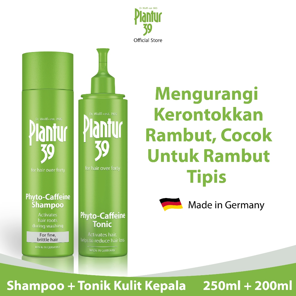 Paket Hemat Plantur 39 untuk Rambut Tipis & Rapuh - Shampoo + Tonik