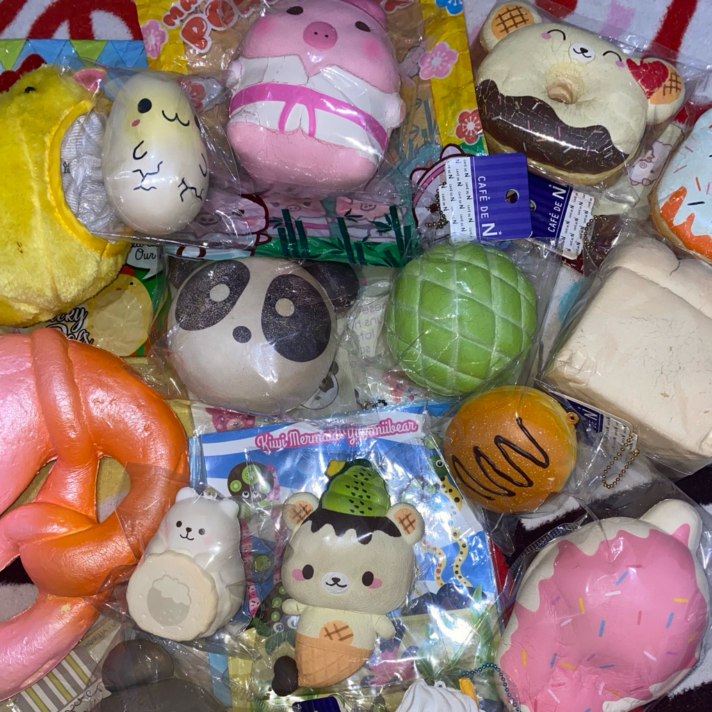 PRELOVED SQUISHY MURAH YB MERMAID, HK DONUT, MARSHMELLI, PM SEAL & ANIMAL BUN, CDN DLL