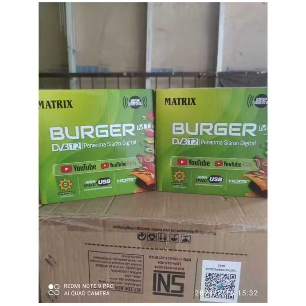 STB MATRIX BURGER SET TOP BOX DVB-T2 stb matrix stb tv digital