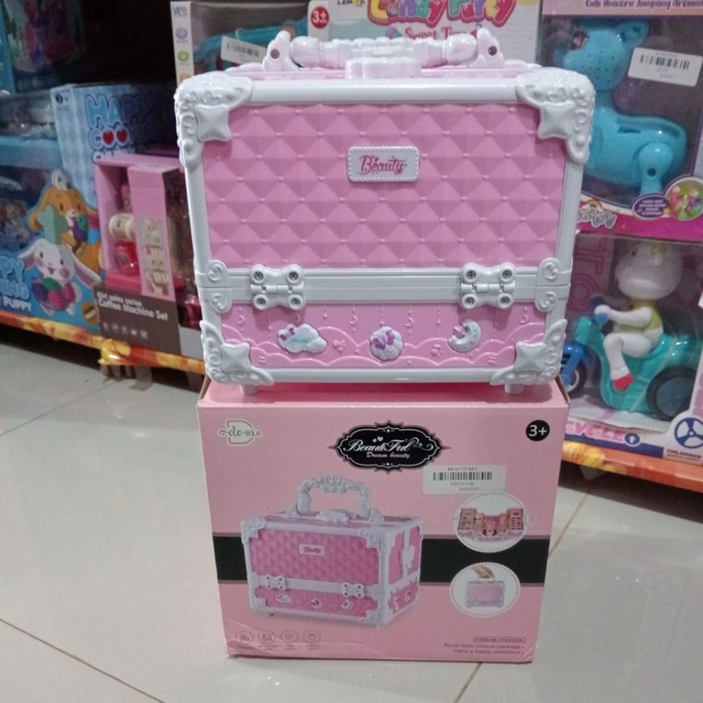 Mainan Make Up Set Anak ZCTOY - Simulasi Make Up, Aksesori Lengkap, Warna Merah Muda, Aman untuk Ana