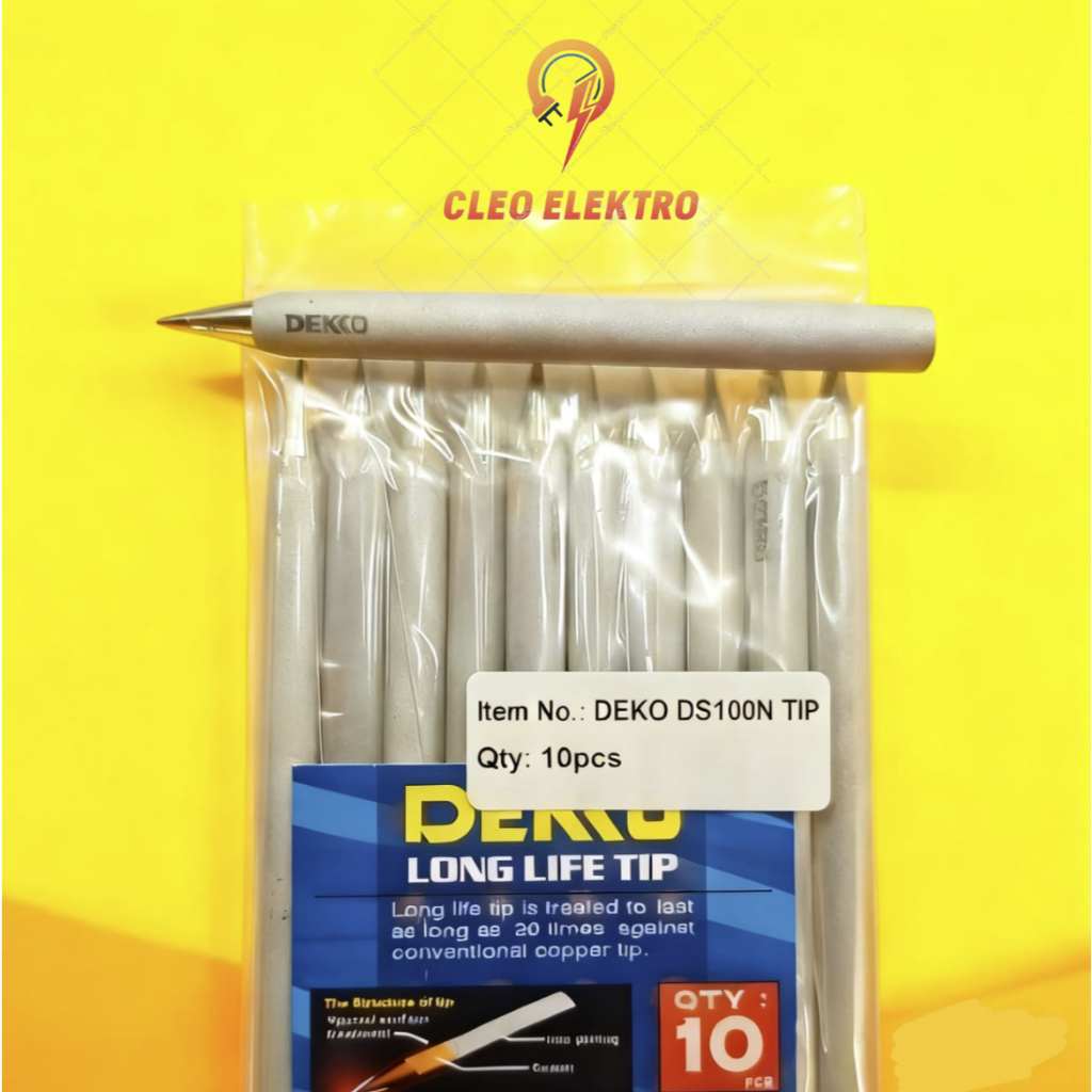 UJUNG SOLDER / MATA SOLDER / TIP SOLDER 100 WATT ORIGINAL DEKKO KRISTAL