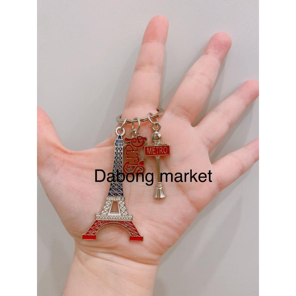 Gantungan kunci Menara Eiffel Paris Keychain Paris Keychain Menara Eiffel