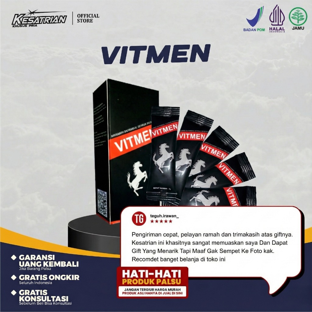 VITMEN Isi 5 PCS Spesial Meningkatkan Masa Otot Energy Dan Kesehatan
