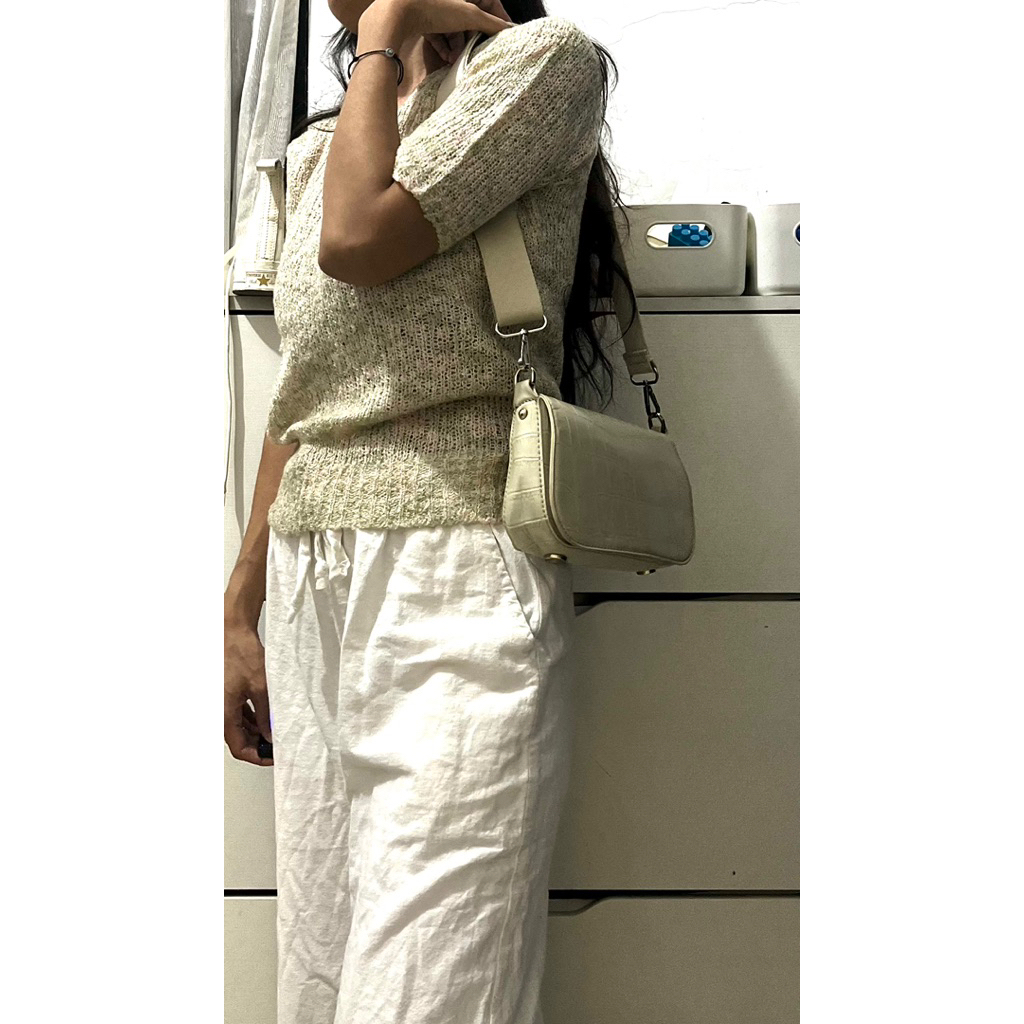 croco sling bag zara