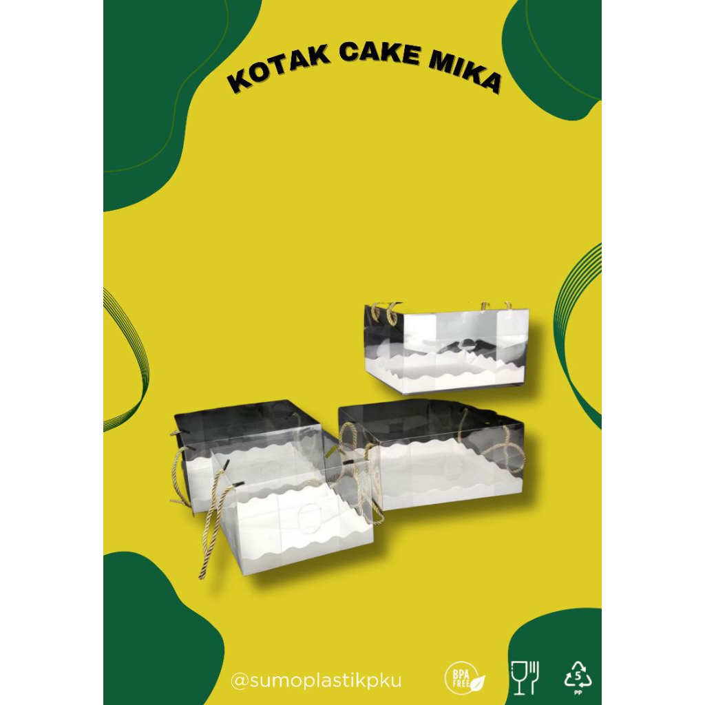 kotak Kue Cake Mika / Mika box /kotak mika /kotak cake