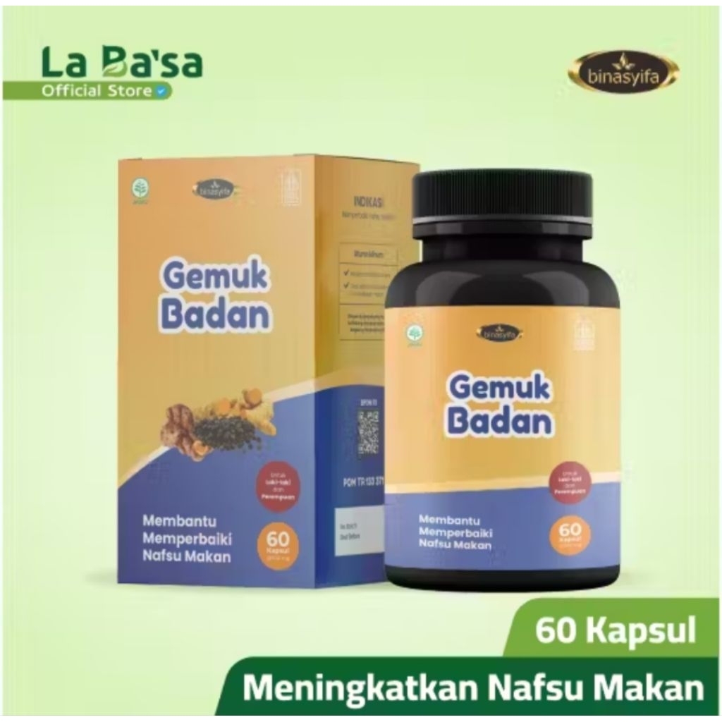 BINAASYIFA Gemuk Badan UV 60kapsul BPOM Gemuk Badan cepat dan aman terjamin