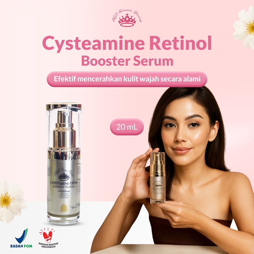 Beauty Glow Farma - Cysteamine Serum | Booster Serum Mencerahkan Kulit Wajah - Serum 20 mL