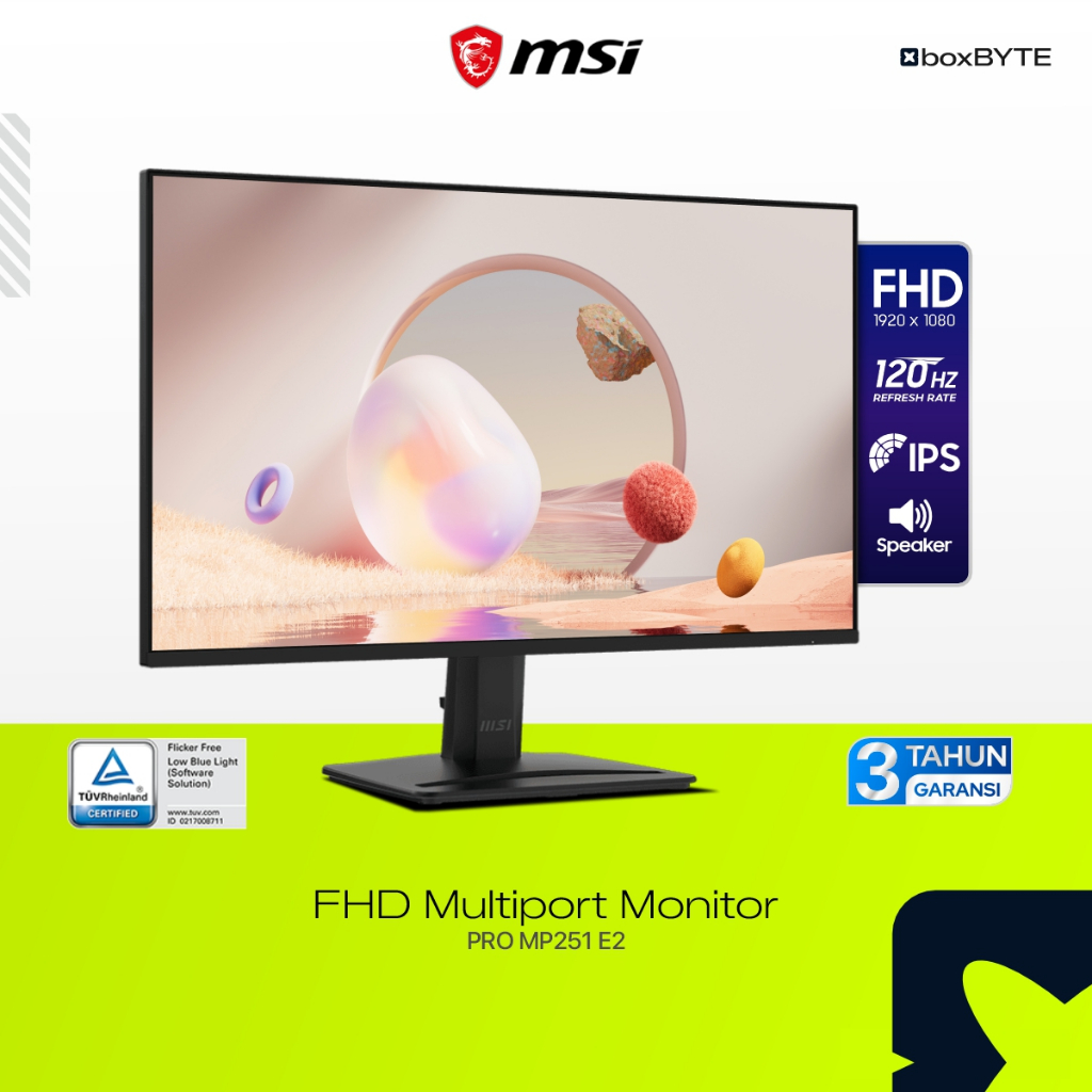 Monitor MSI 25 Inch IPS 120Hz Speaker | MSI Pro MP251 E2