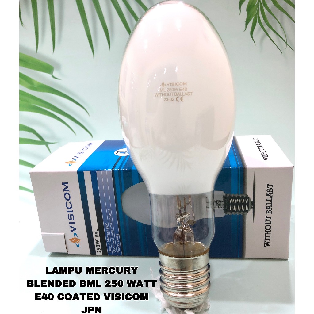 Lampu Mercury ML 250 Watt E40 Coated Visicom