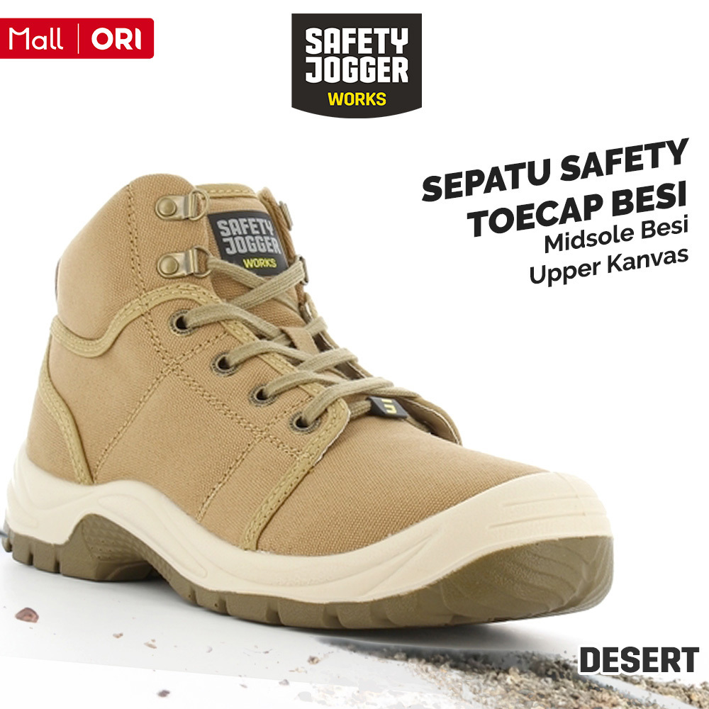 Safety Jogger Works Desert 011 Safety Jogger Works Desert Brown Original Model Sporty Nyaman