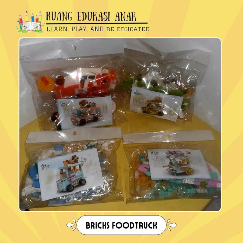 Bricks Foodtruck Lego Truk Makanan / Mainan Edukasi Anak