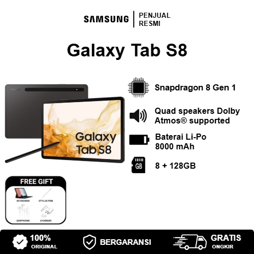 Samsung Tab S8 Seken Berkualitas Tinggi