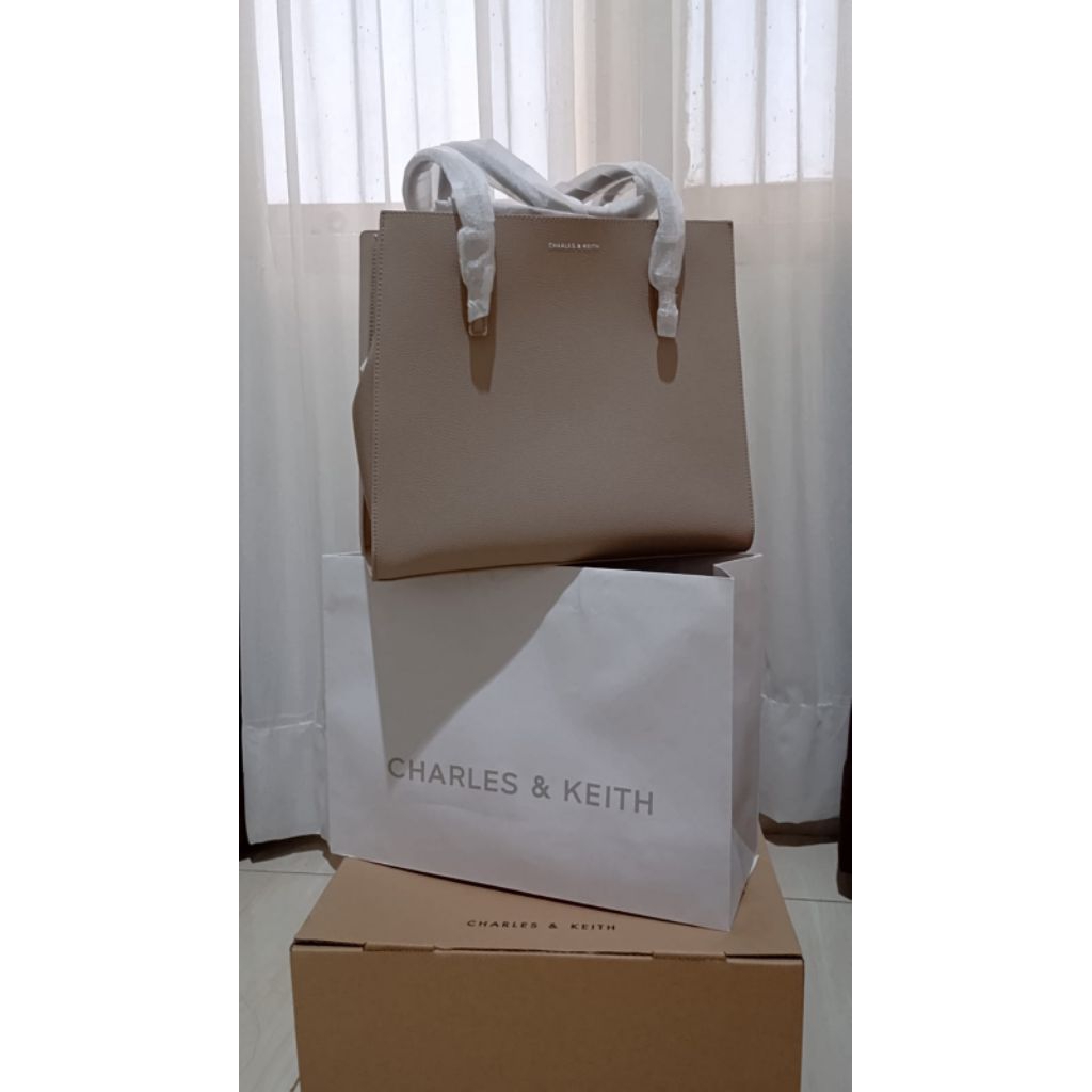 Charles Keith Tote Bag Tas CK Wanita Original