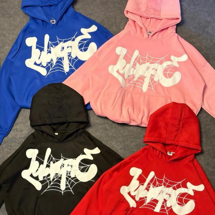 Pullover Hoodie Boxy Leather Bordir Lulafie
